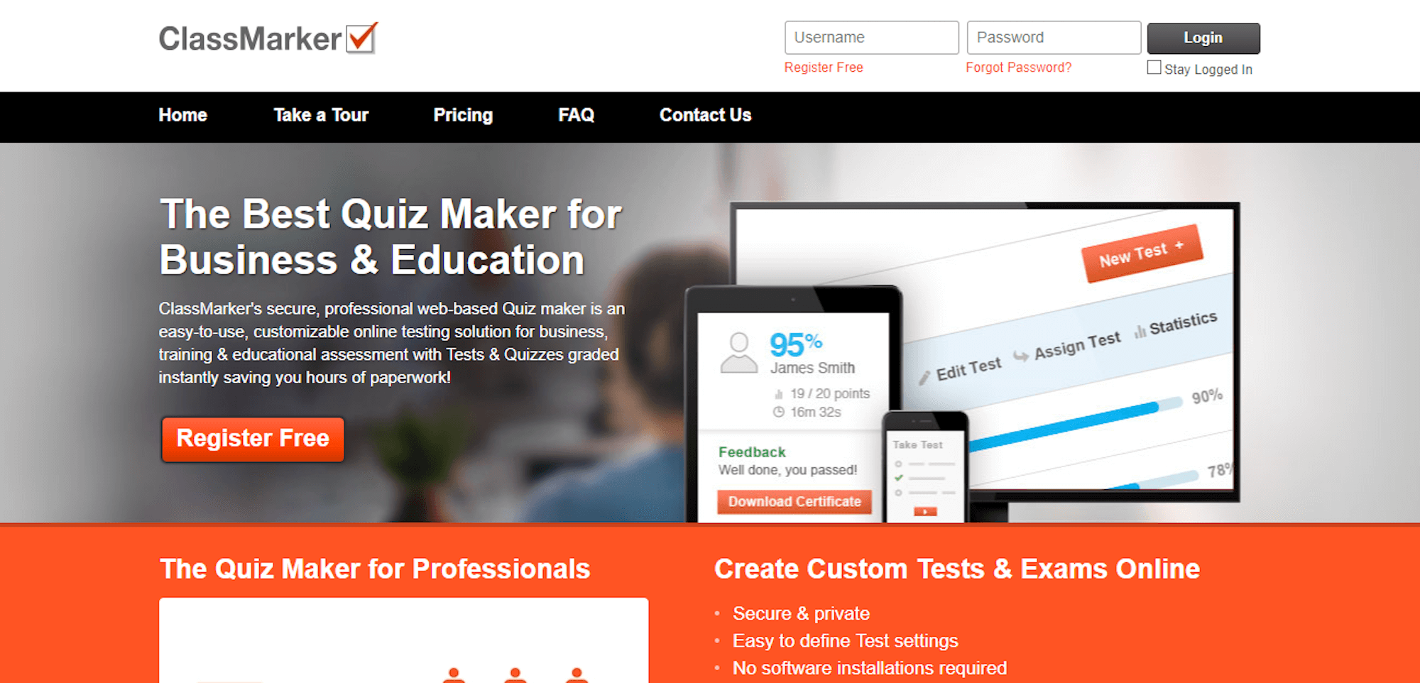ClassMarker | Online Quiz Maker | Matchbox Design Group - St. Louis, MO ClassMarker online quiz maker.