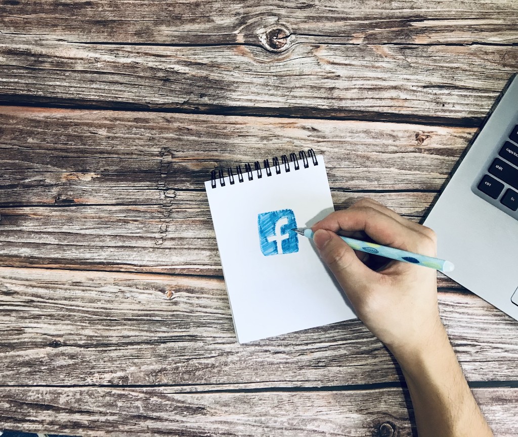 How To Use Social Media Promotions To Grow Your Business. Facebook icon drawing.