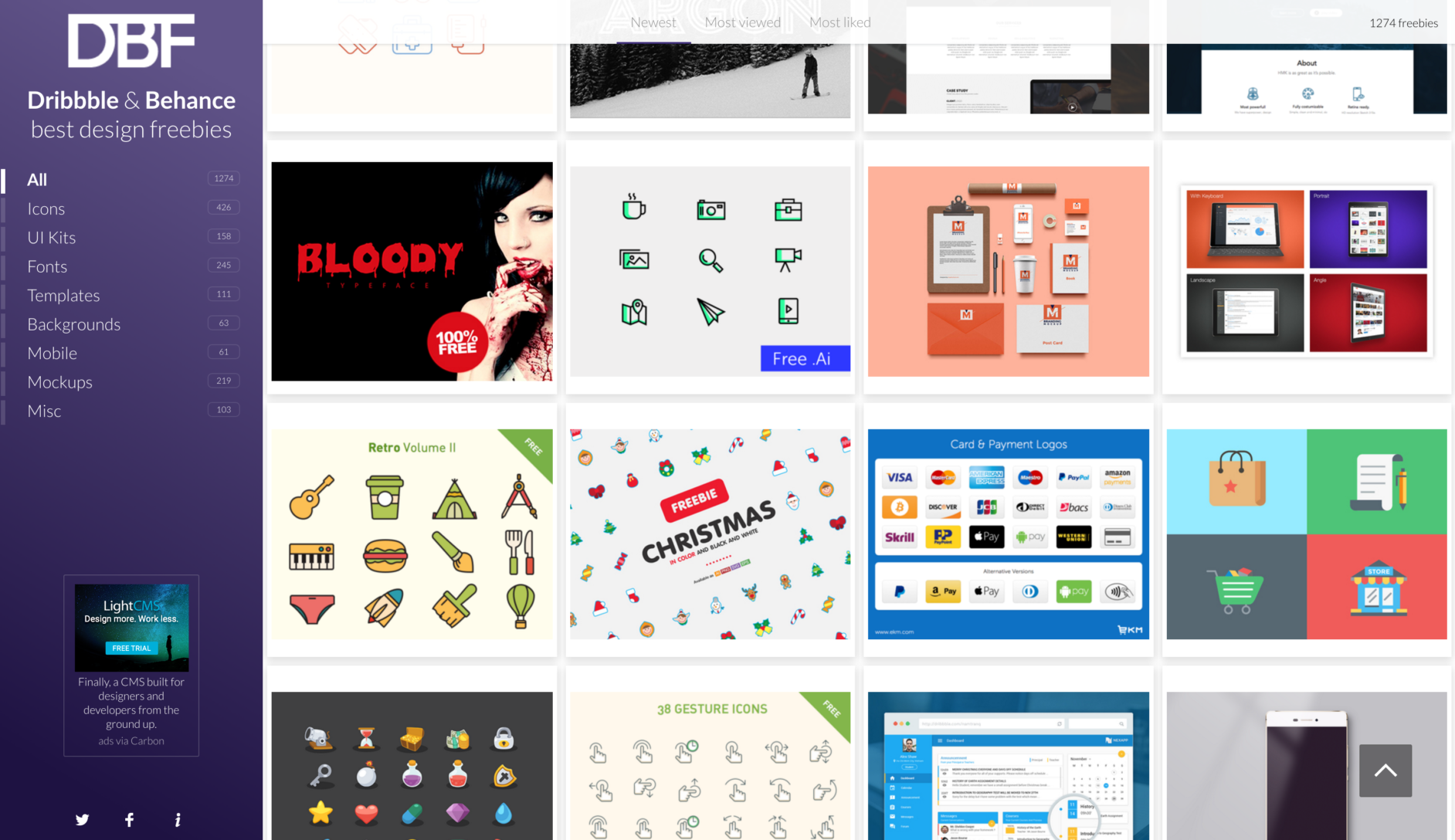 Design Freebies for Website and Graphic Designers Dribble & Behance Freebies