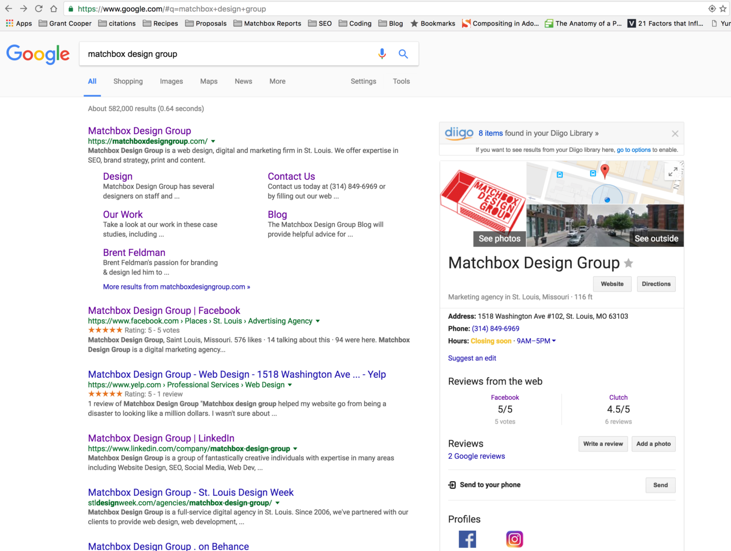 Google Search Results | Matchbox Design Group | St. Louis, MO Google Search Results For Matchbox Design Group