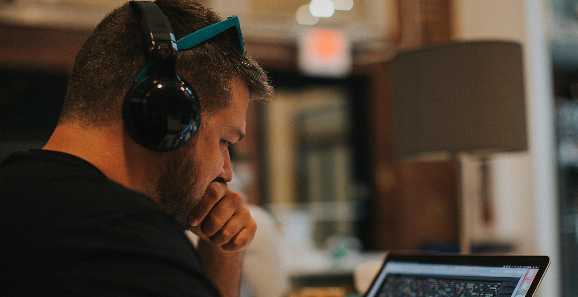One of our designers and front end developers working on our website design and web development process for a new site.