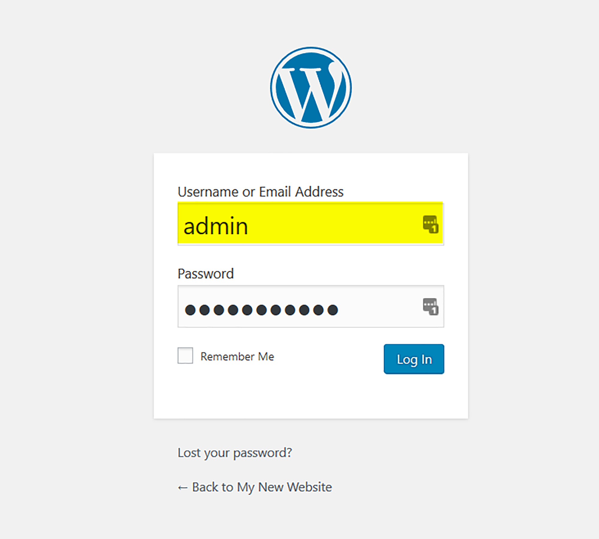 Wordpress Login Page | Matchbox Design Group | St. Louis, MO Protect your login page to help with security. Login page shown in image.