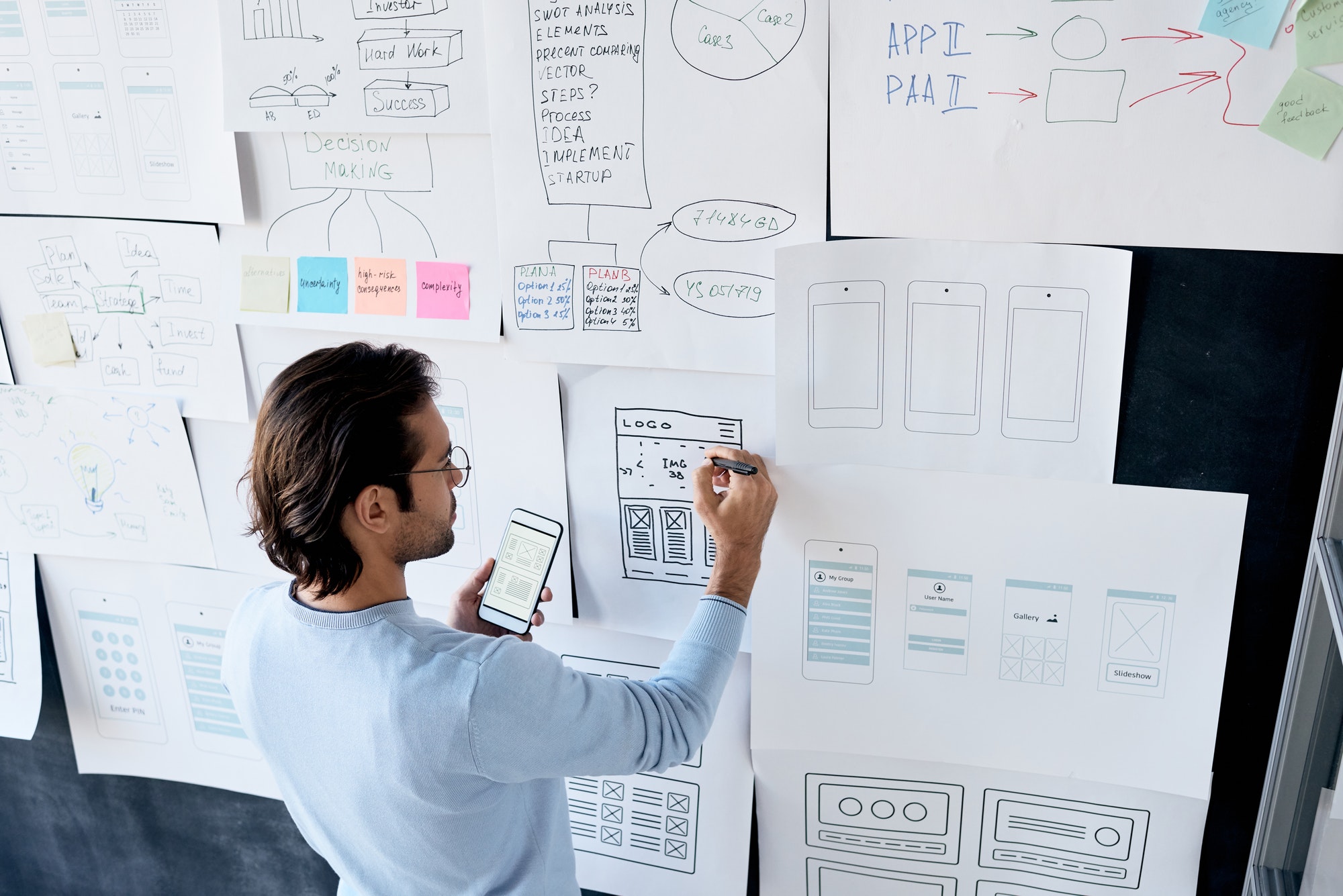 The 7 Best Productivity Apps For iPad Pro | App Development | Matchbox Design Group | St. Louis, MO App developer working on interface design