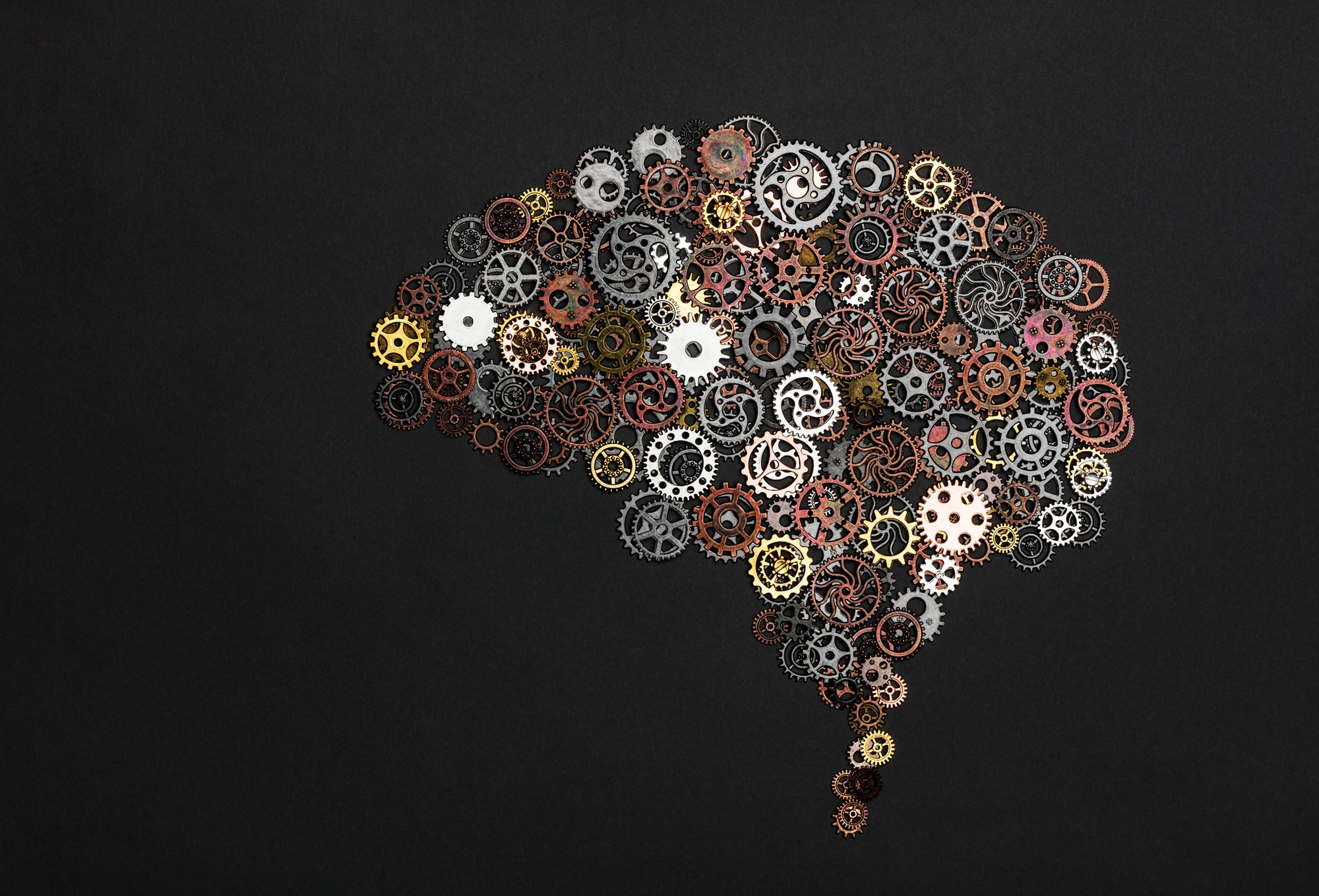The brain showing how technology creativity is the future.