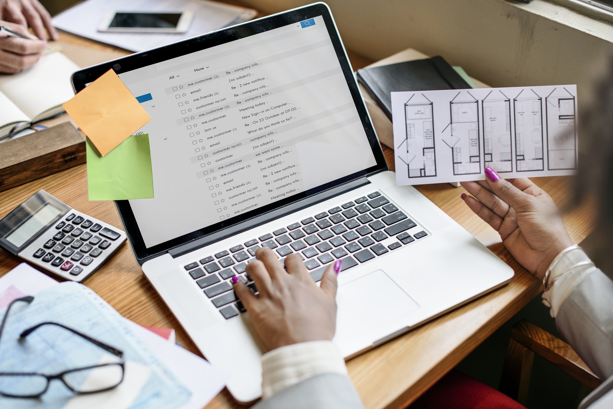 Computer screen. Ways to improve email marketing campaigns