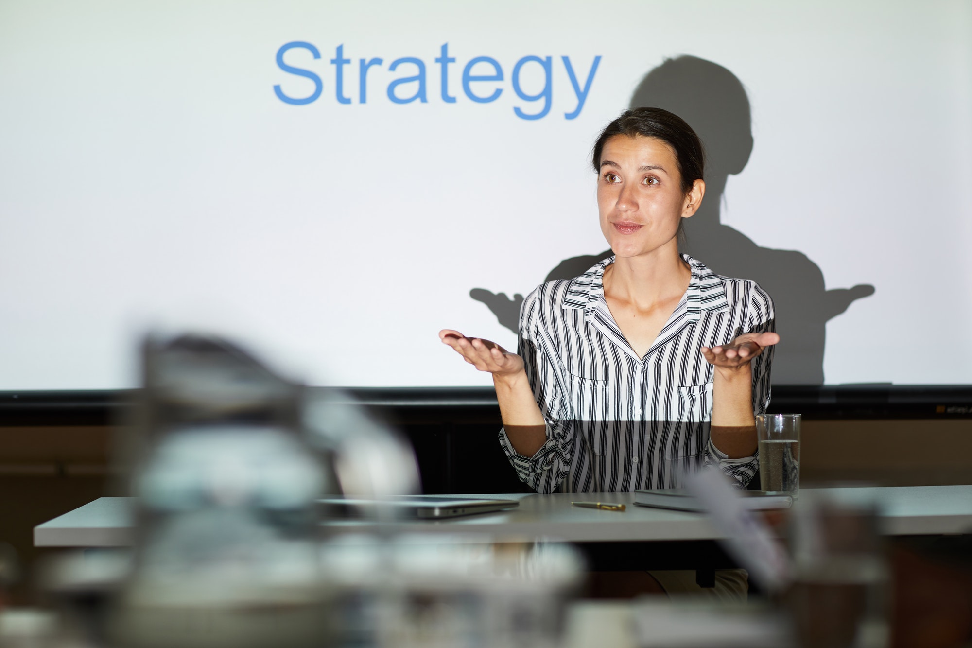 Woman realizing she needs a killer content strategy for affiliate marketing