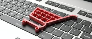 Shopping Cart Over Keyboard e-commerce effective website design tips
