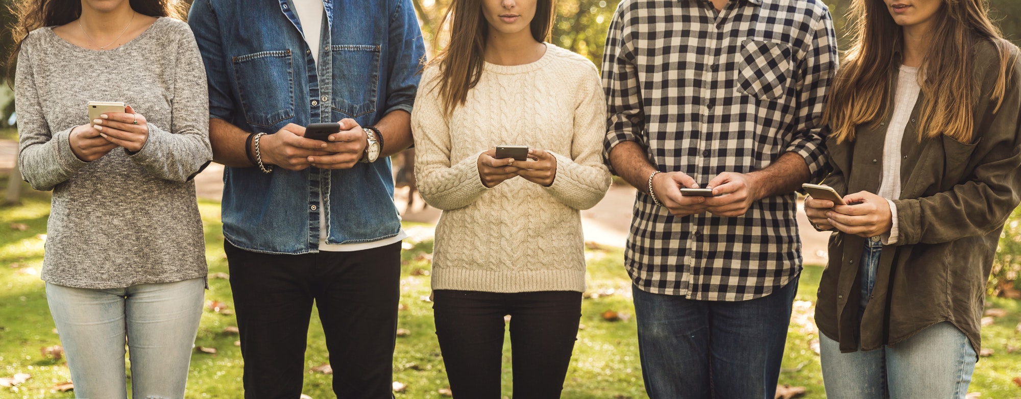 Advertising in social media to catch attention of young people.