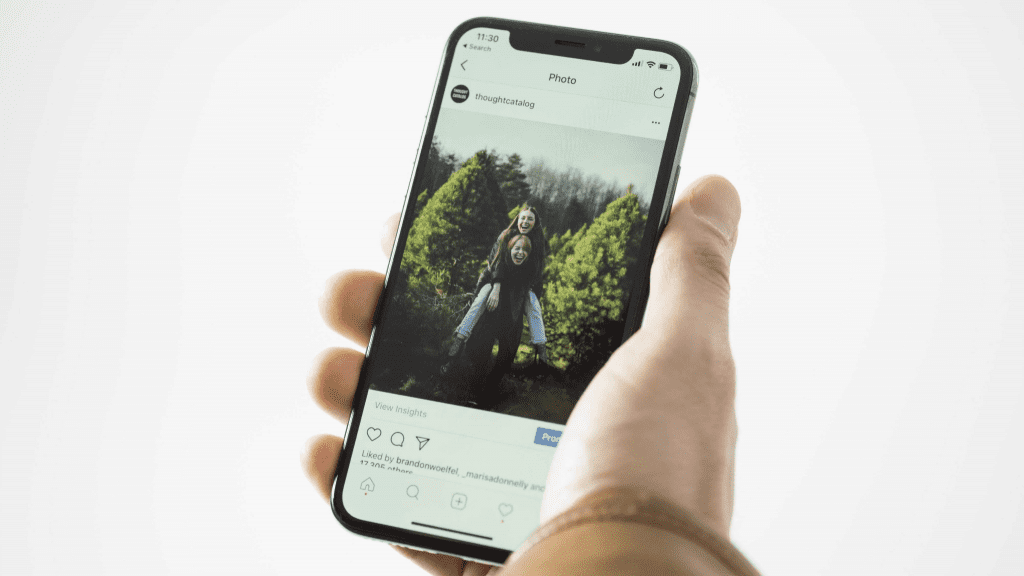 People Enjoy Instagram More Than Other Platforms | Matchbox Design Group Instagram video on a cellphone.