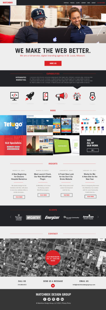 Matchbox Design Group's Old Site