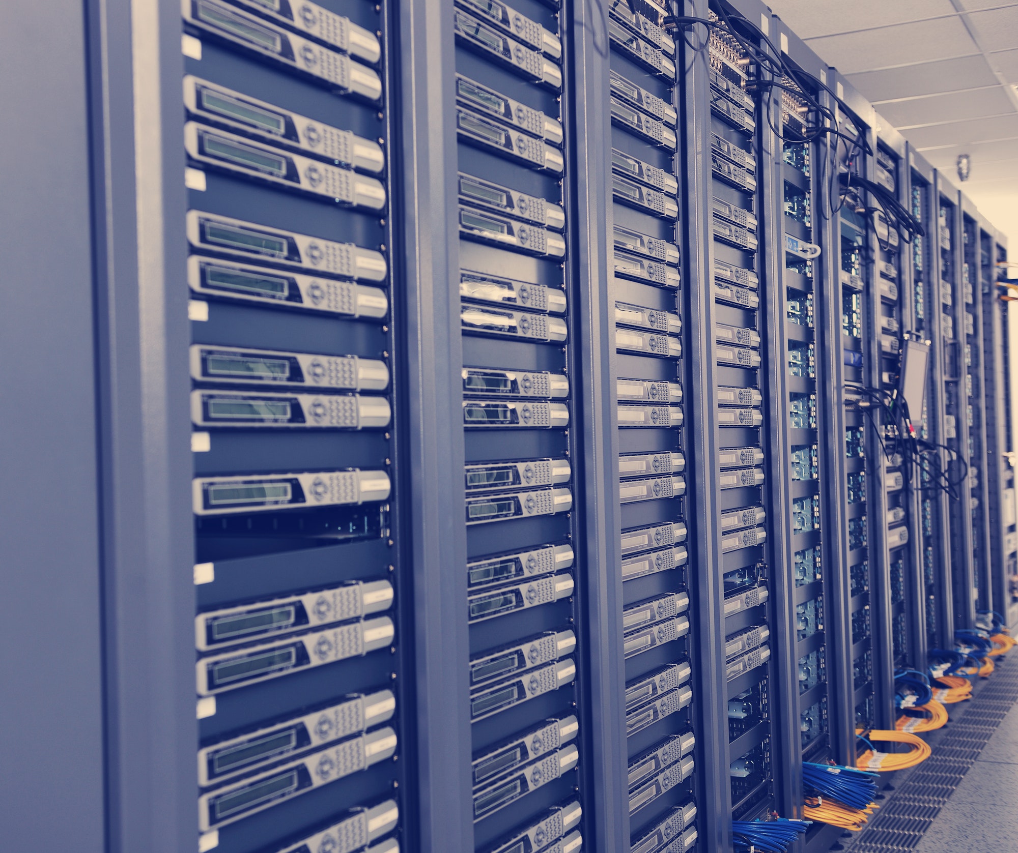 A server room. How your website marketing depends on the right web host.