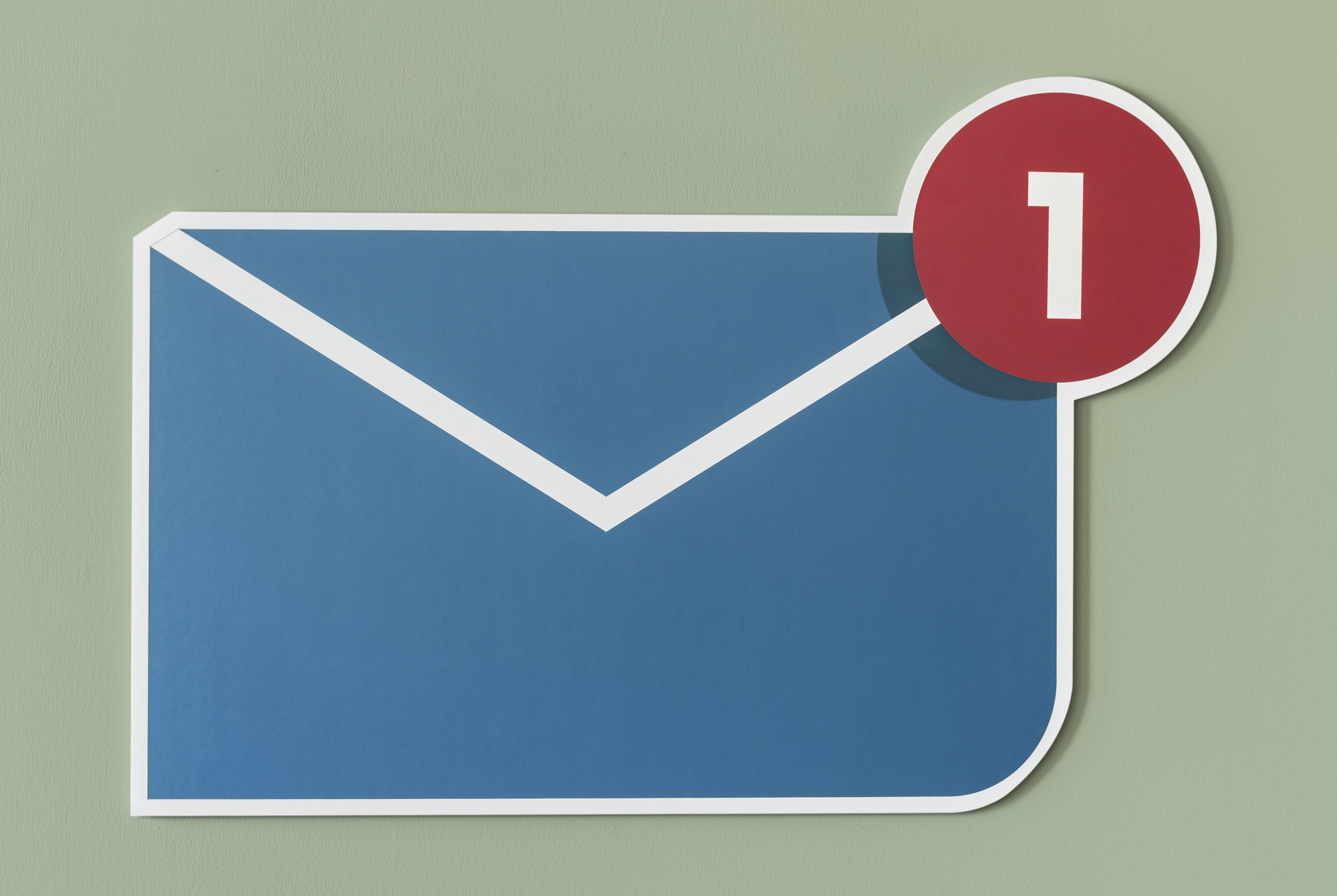 What Does A Good Email Look Like | Email Optimization | Matchbox Design Group | St. Louis, MO Email icon with notification showing you have a new email