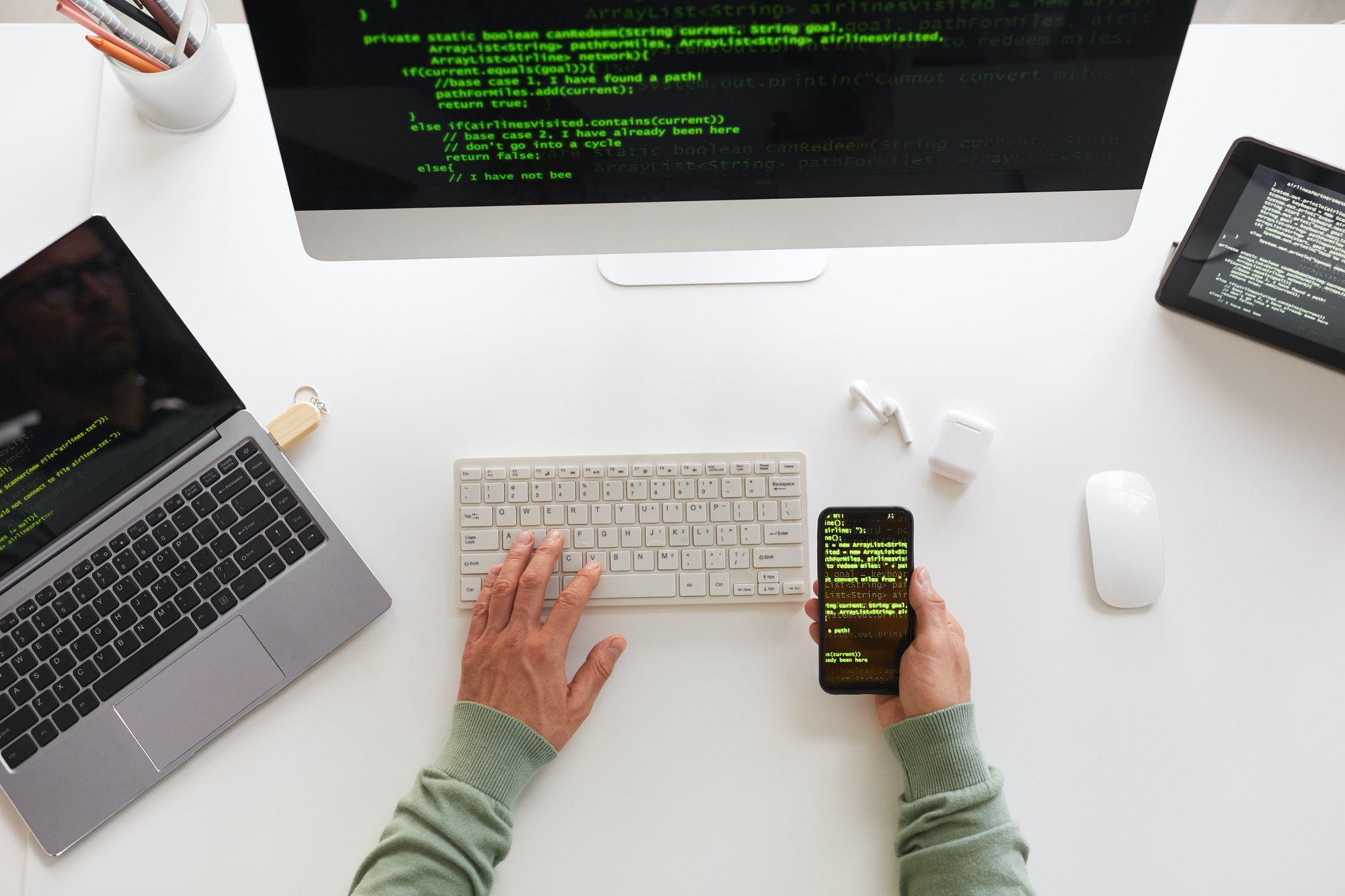 Coding a website for your local business.