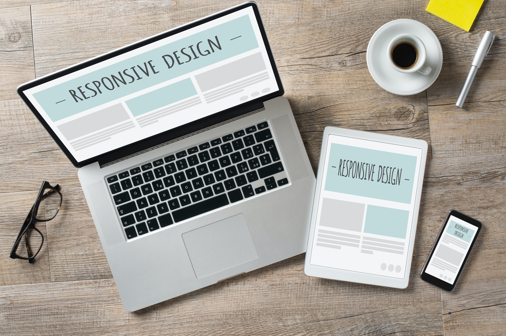 Responsive design and web devices.