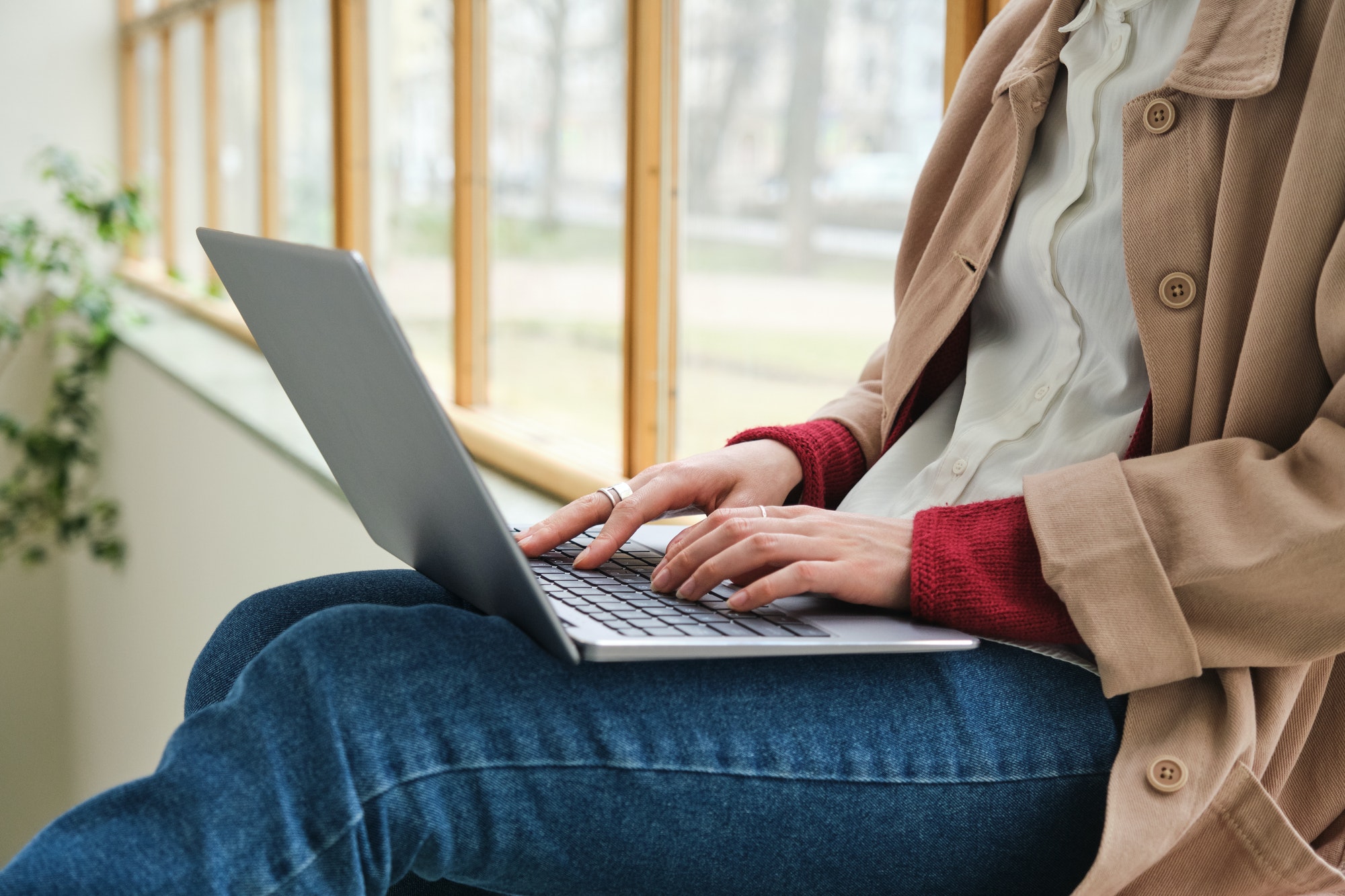 Create High-Converting eCommerce Landing Pages | Matchbox Design Group Typing copy on a computer. Create High-Converting eCommerce Landing Pages.
