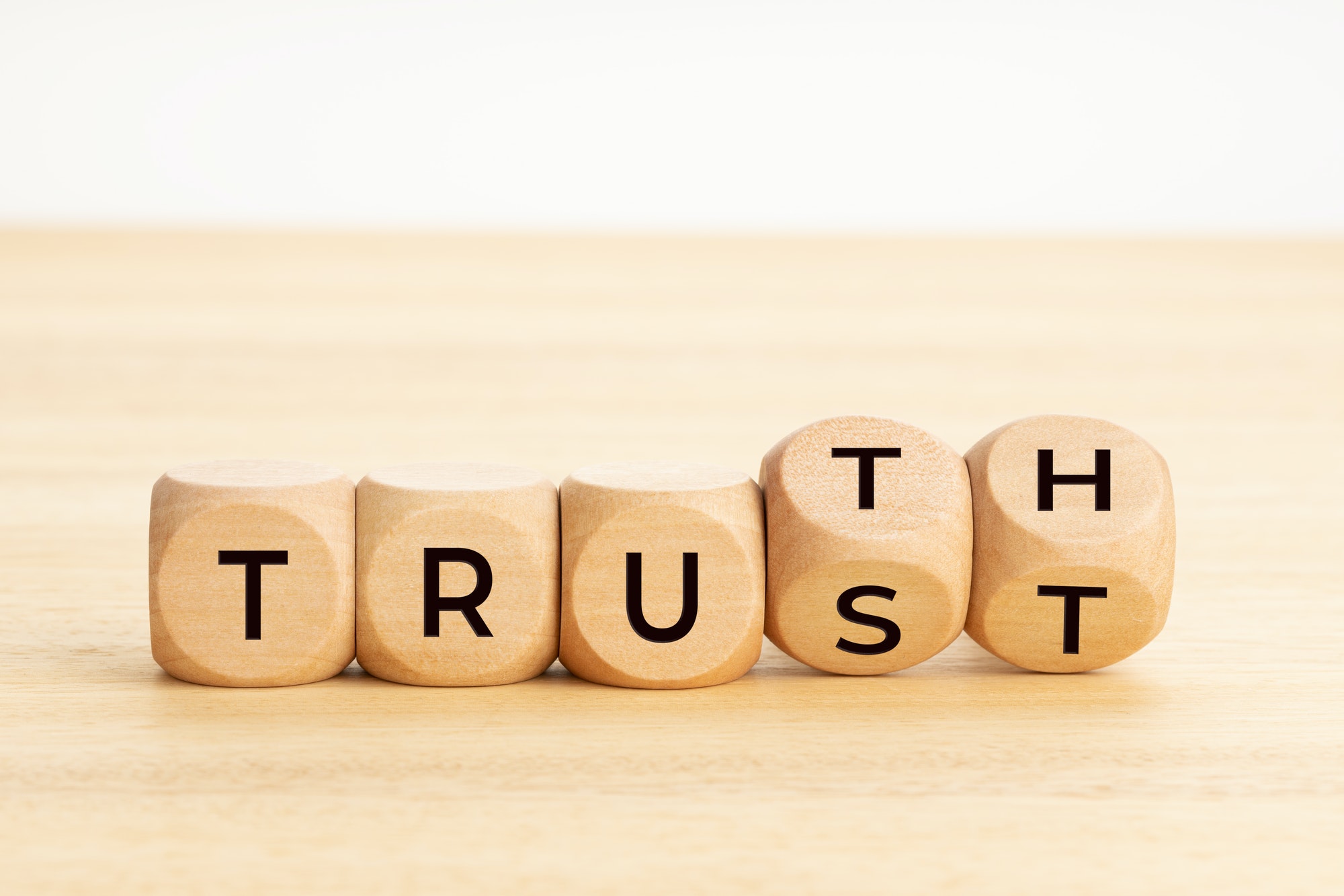 Truth and trust blocks. Simple Ways To Build Trust With Amazing Web Design.