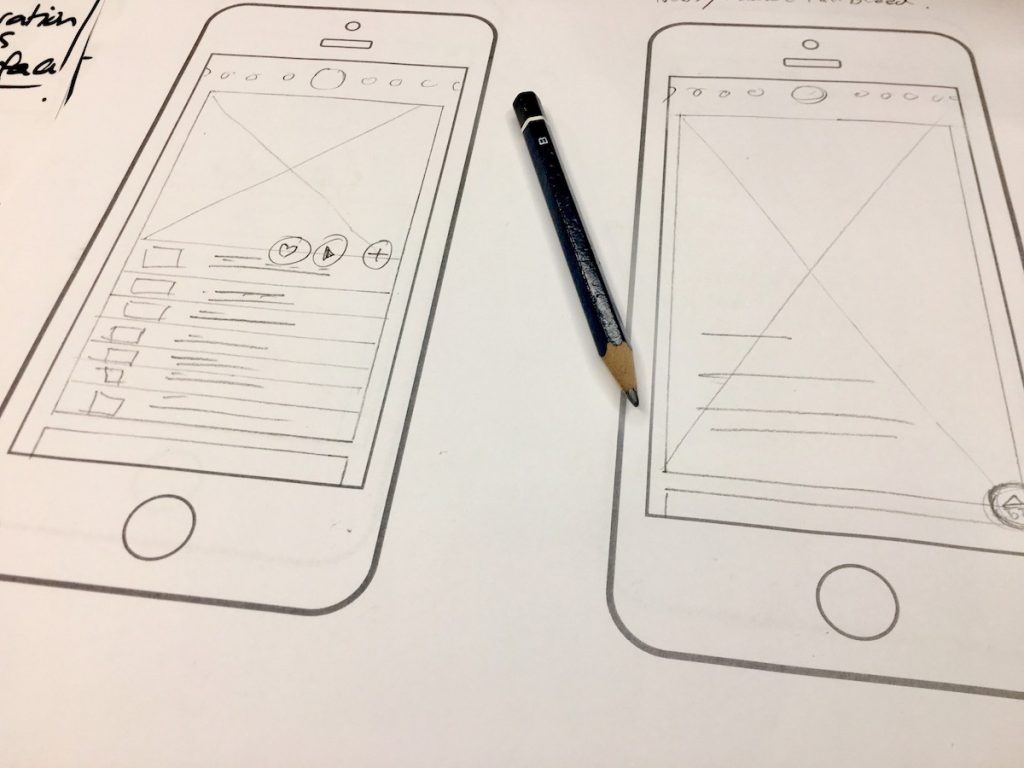 8 Tips To Optimize Your Mobile App | Matchbox Design Group Mobile app sketched. 8 Tips To Optimize Your Mobile App.