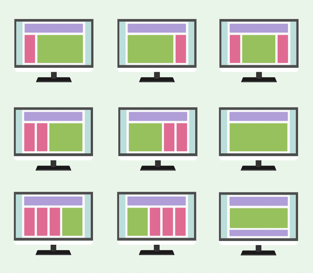 Benefits Of A Responsive Design | eCommerce Web Design | Matchbox Design Group In St. Louis MO Cartoon illustrations of a responsive web design.