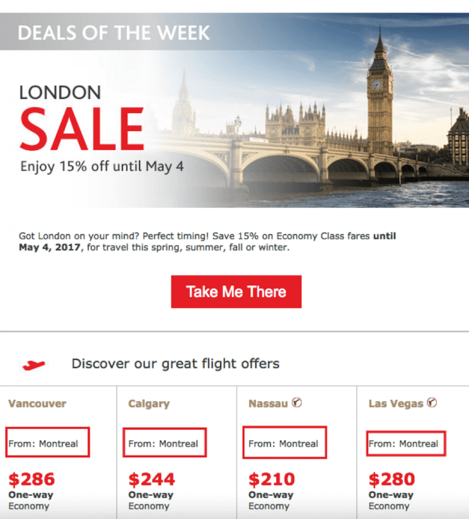 Deals Of The Week Page | Matchbox Design Group | St. Louis, MO Deals of the week website page. Email Marketing.