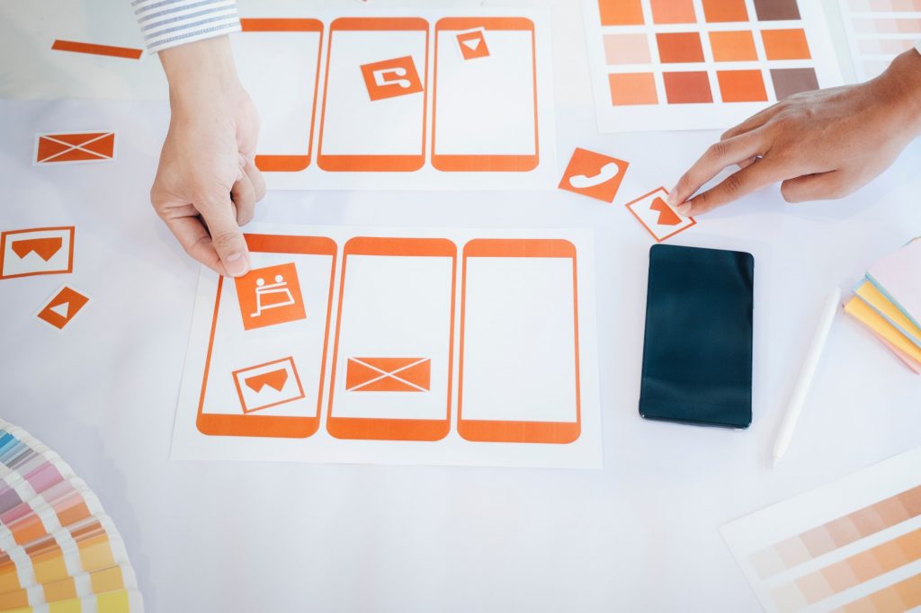 Think About Scalability Sooner | Matchbox Design Group | St. Louis, MO Creating a web application with paper cutouts.