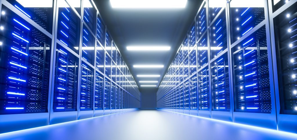 Don’t Skimp On Hosting | Matchbox Design Group | St. Louis, MO Server room interior in datacenter.