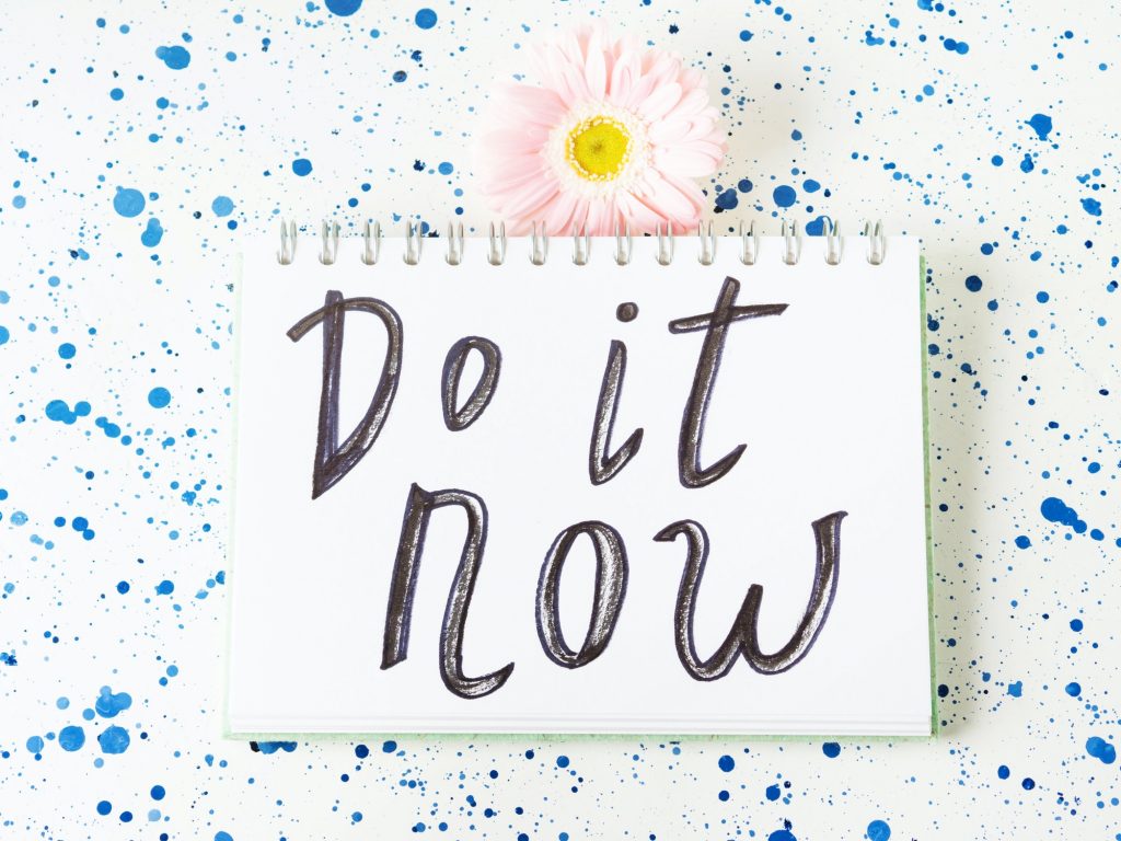 Integrate The CTA Clearly | Do It Now | Matchbox Design Group Do it now CTA on a notepad. eCommerce Website Practices For Creating Robust Landing Pages.