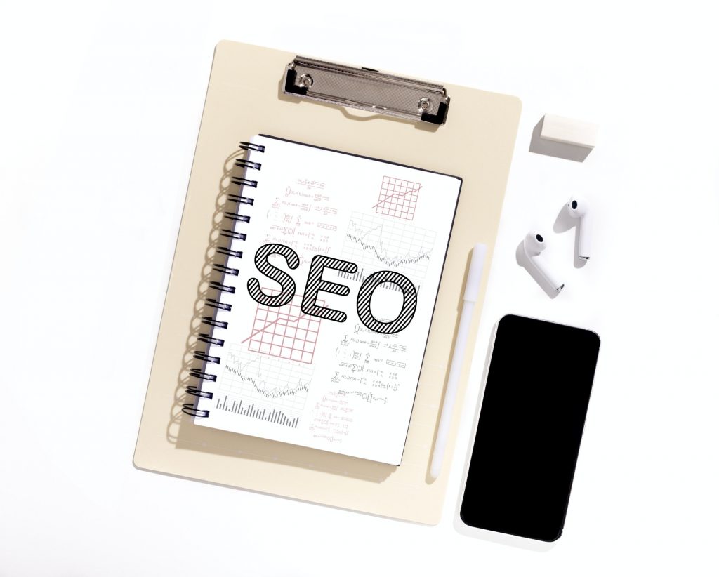 Connection Between SEO And Photo Editing | Matchbox Design Group SEO Diagram Written On Clipboard. Connection Between SEO And Photo Editing.