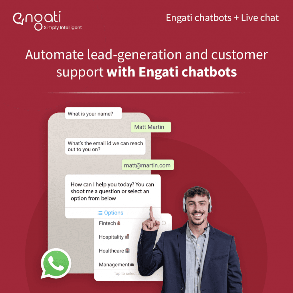 Engati chatbots + Live Chat | Matchbox Design Group Engati Chatbots