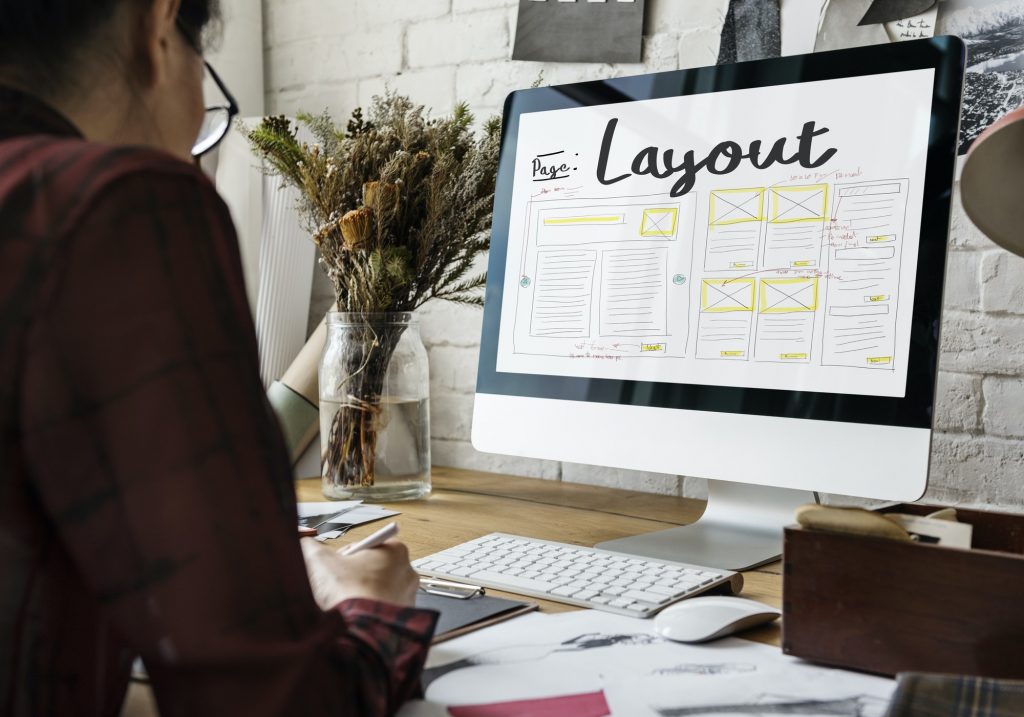 Designing a responsive website for a well-designed online store.