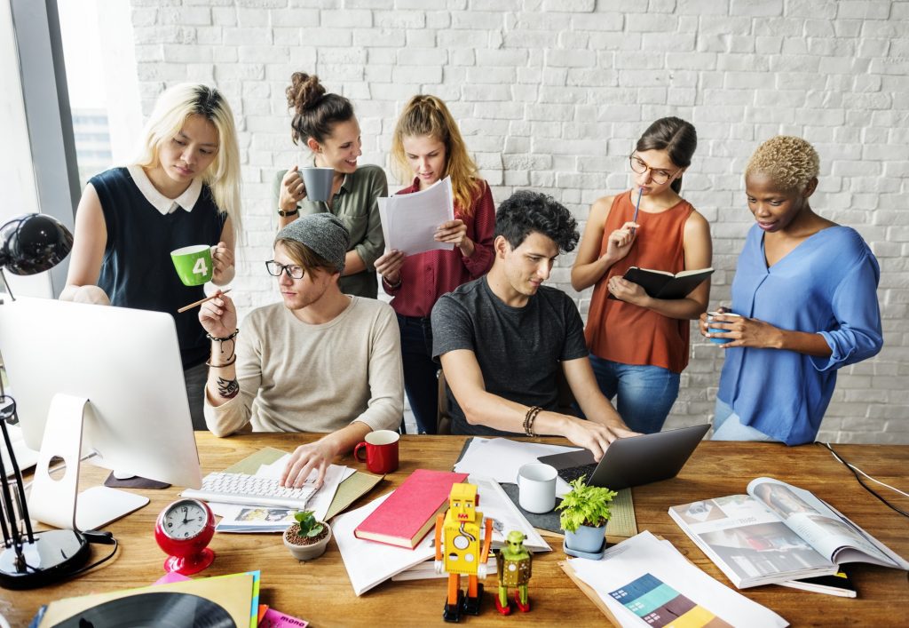Colleagues Corporate Meeting About 8 Unique Ways To Market Your Business.