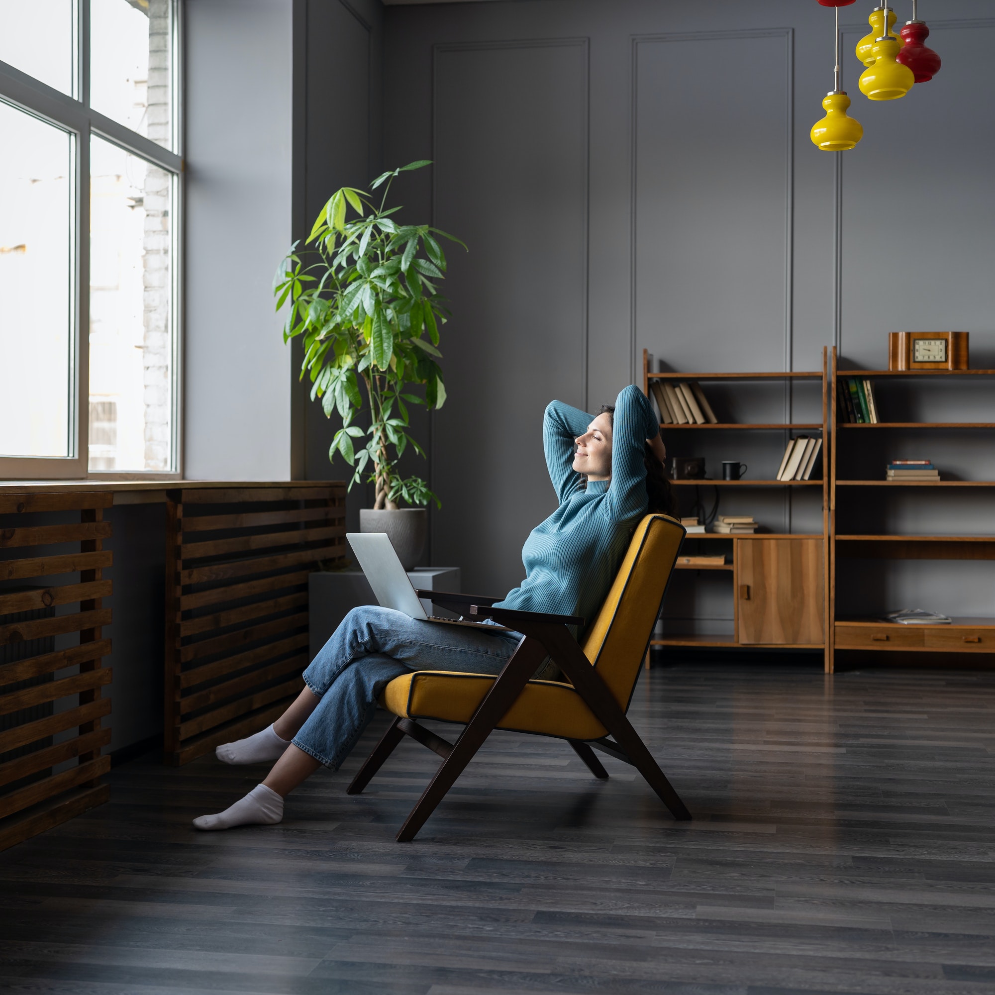 Female working remotely. 10 Productivity Boosts For Remote Web Development Teams.