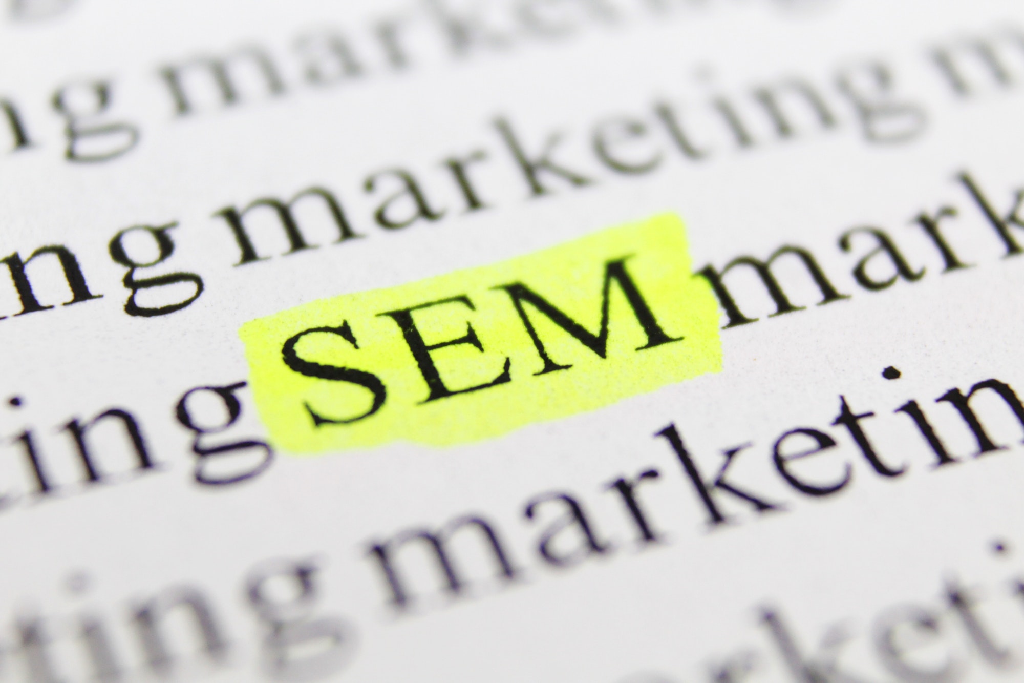 SEM written on newspaper. Lead A Successful SEM Campaign.