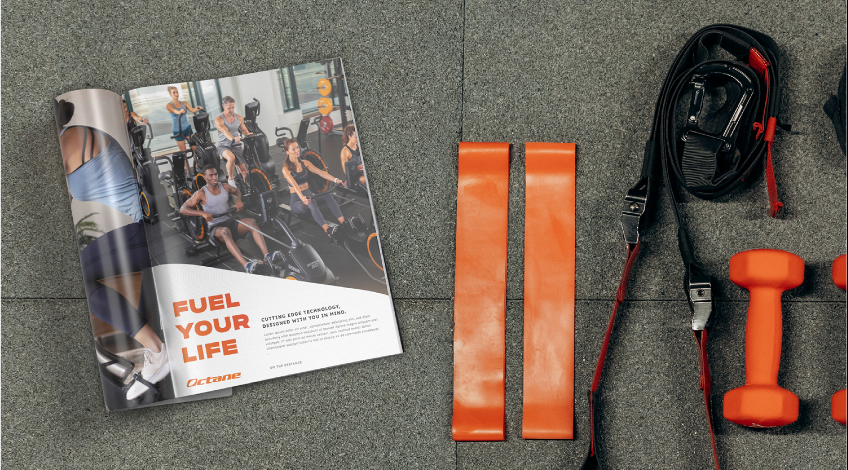 Octane Fitness Branding Materials | Matchbox Design Group Octane Fitness Branding Materials.
