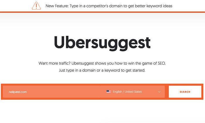 Creating an Effective Link Building Strategy | Matchbox Design Group | St. Louis, MO Ubersuggest homepage