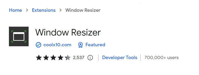 The Best Chrome Extensions for WordPress | Matchbox Design Group | St. Louis, MO Window Resizer extension