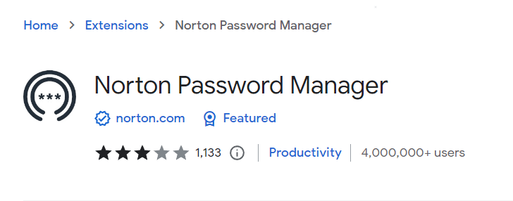 Suggested Chrome Extensions for WordPress Users | Matchbox Design Group | St. Louis, MO Norton Password Manager extension