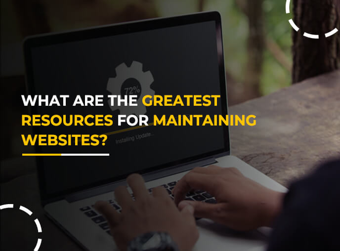 Greatest Website Maintenance Resources with hands on an open laptop