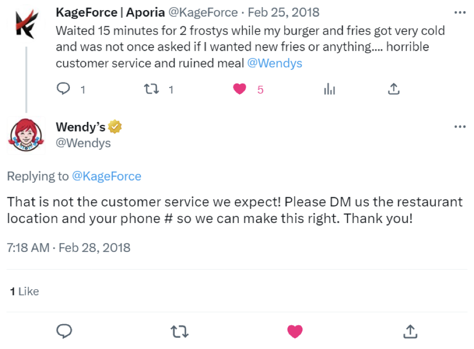 Use Social Media To Provide Visible Customer Support Wendy's Social Media Post Example. 6 Tips To Help Your Brand Stand Out.