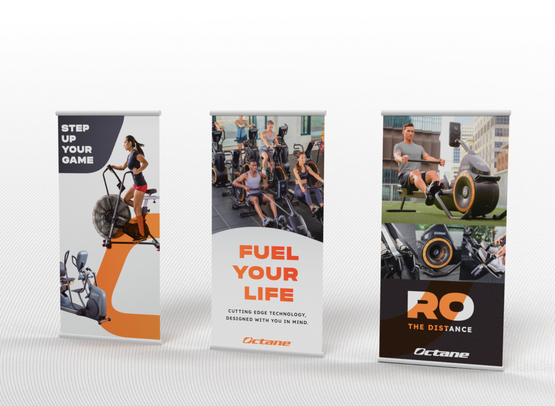 Octane Fitness Branding Materials | Matchbox Design Group | St. Louis, MO Octane Fitness Branding Materials.