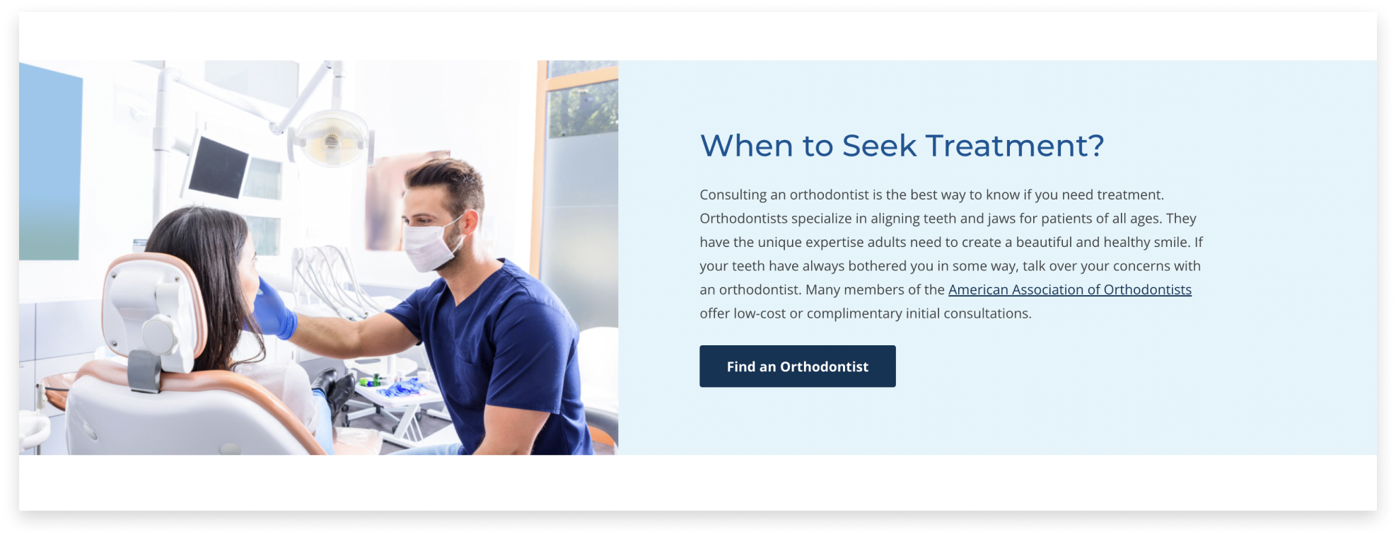 American Association Of Orthodontists Website Rebuild