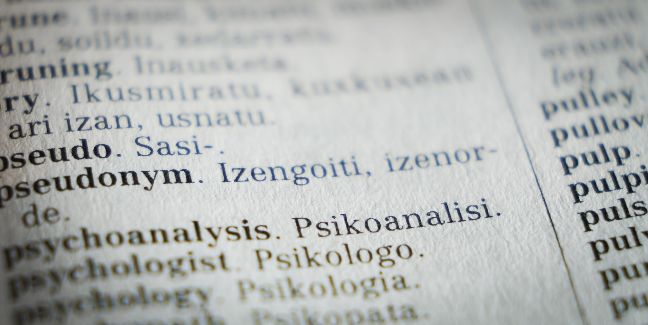 A dictionary