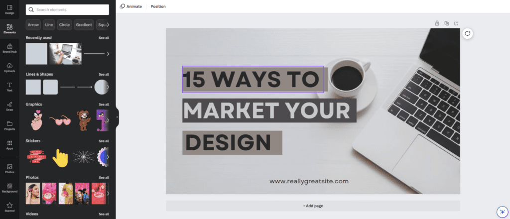 15 Ways To Market Your Design | Matchbox Design Group | St. Louis, MO 15 ways to market your design shown as a design on Canva.