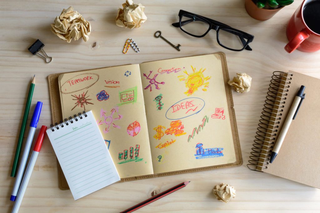business-plan Businessman desk office marketing Planner and Strategy idea