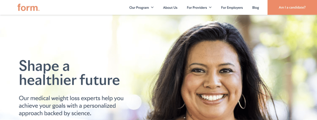 Shift Perspectives | Matchbox Design Group | St. Louis, MO Shift perspectives. Shape a healthier future on homepage of Form Health Website.