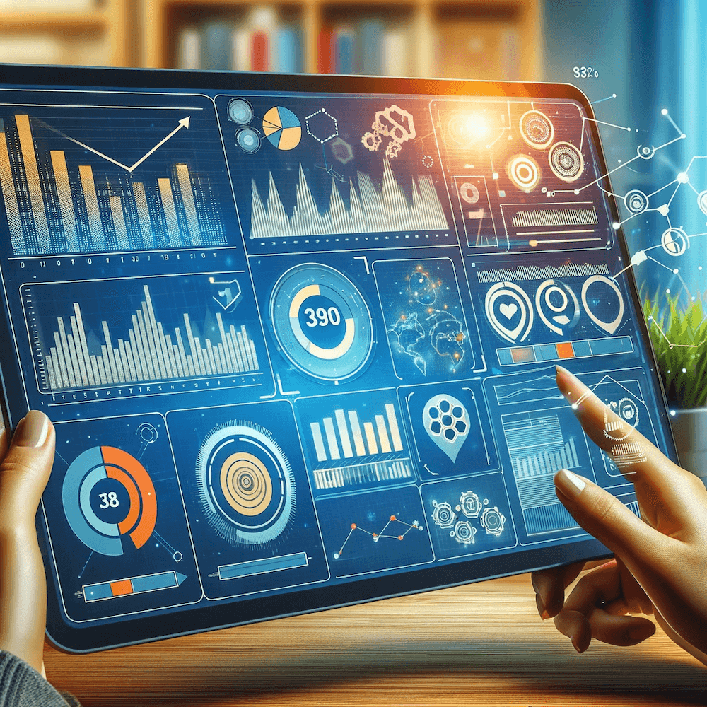 An image representing analytics and measurement, like a dashboard or graph, indicating the tracking of lead generation success - Matchbox Design Group Measuring Your Success