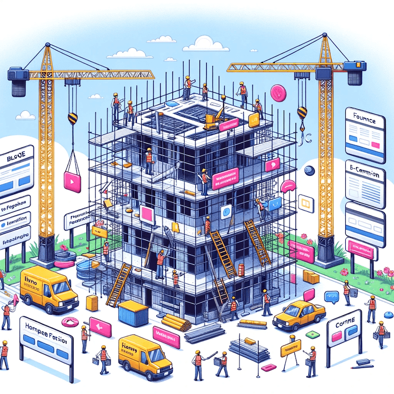 Website Architecture | Matchbox Design Group | St. Louis, MO Illustration representing website architecture.