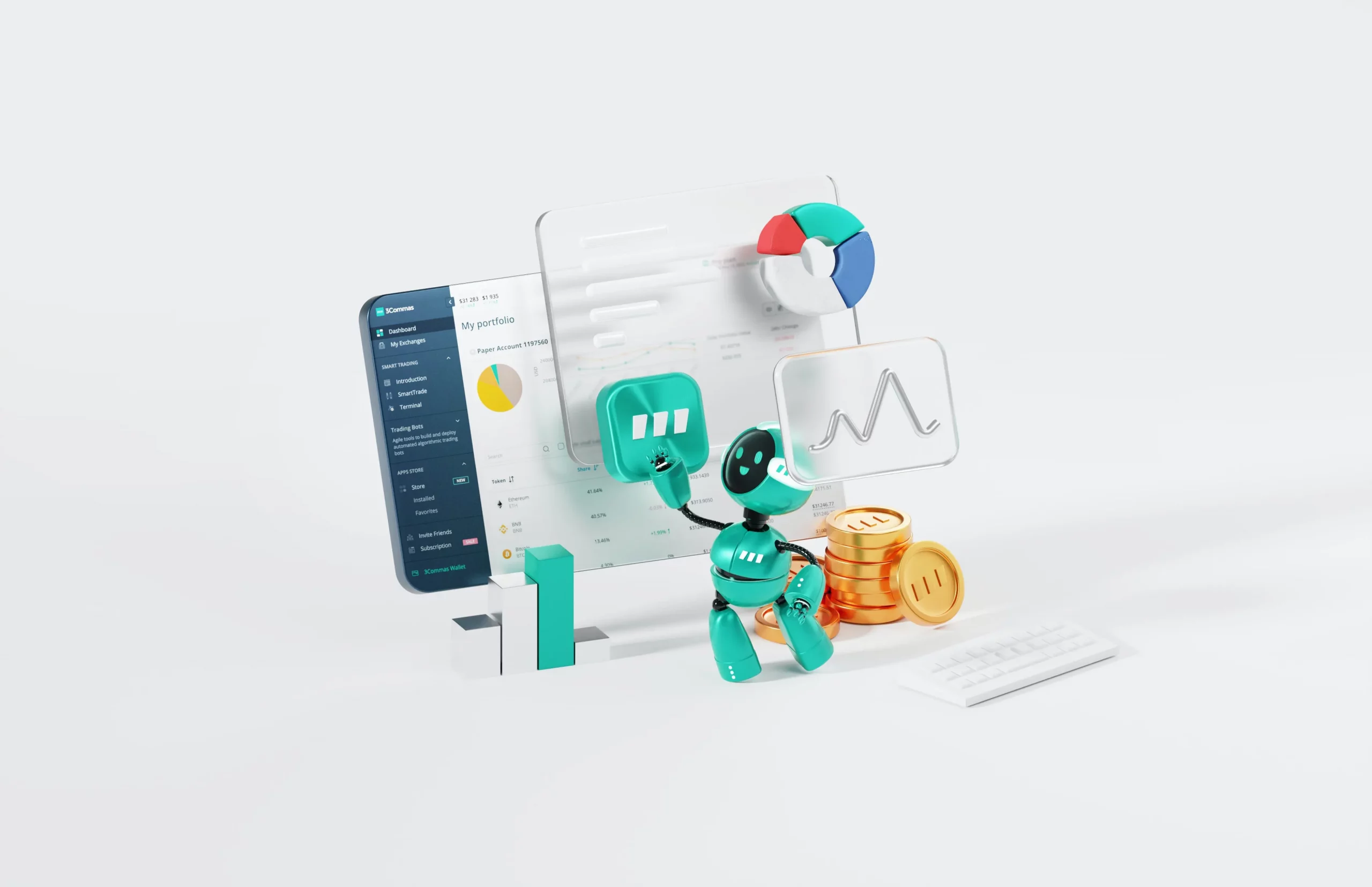A robot doing sales