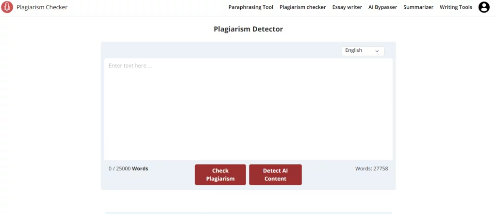 AI plagiarism checker A plagiarism checker