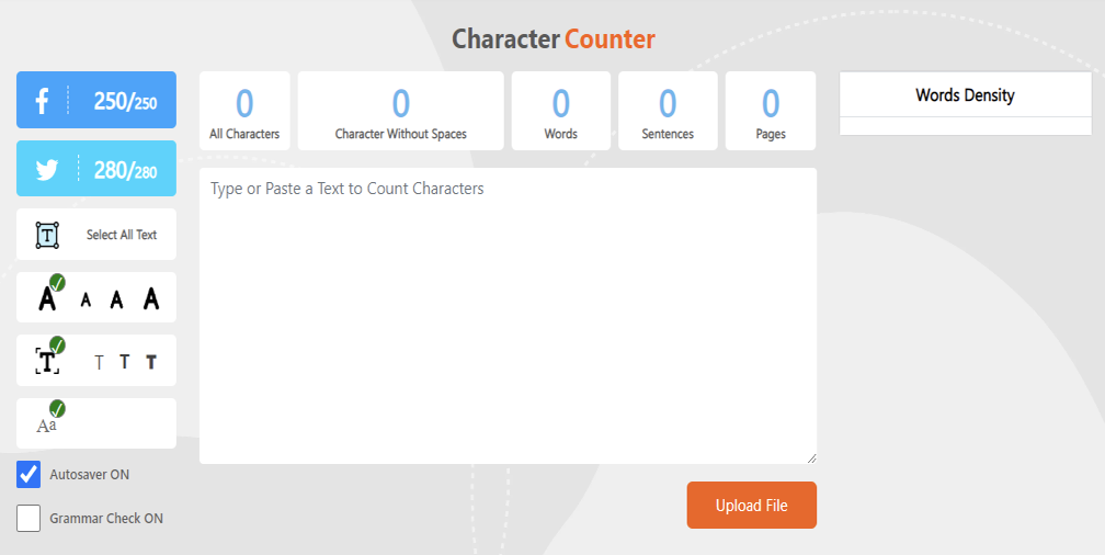 Online Tools To Be More Productive | Character Count | MDG Online Tools To Be More Productive - Character Counter