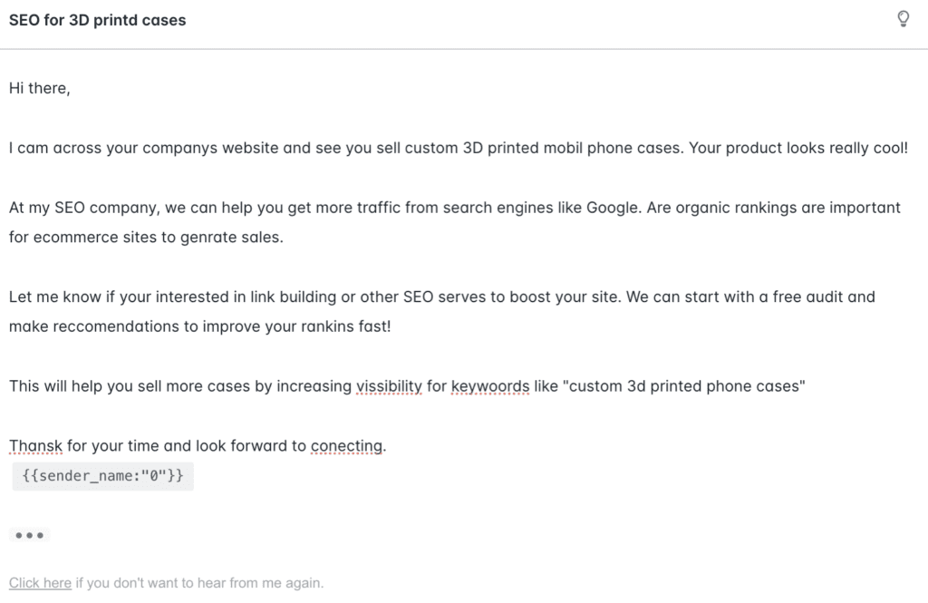 Skipping Proofreading. Cold Outreach Email That Converts.